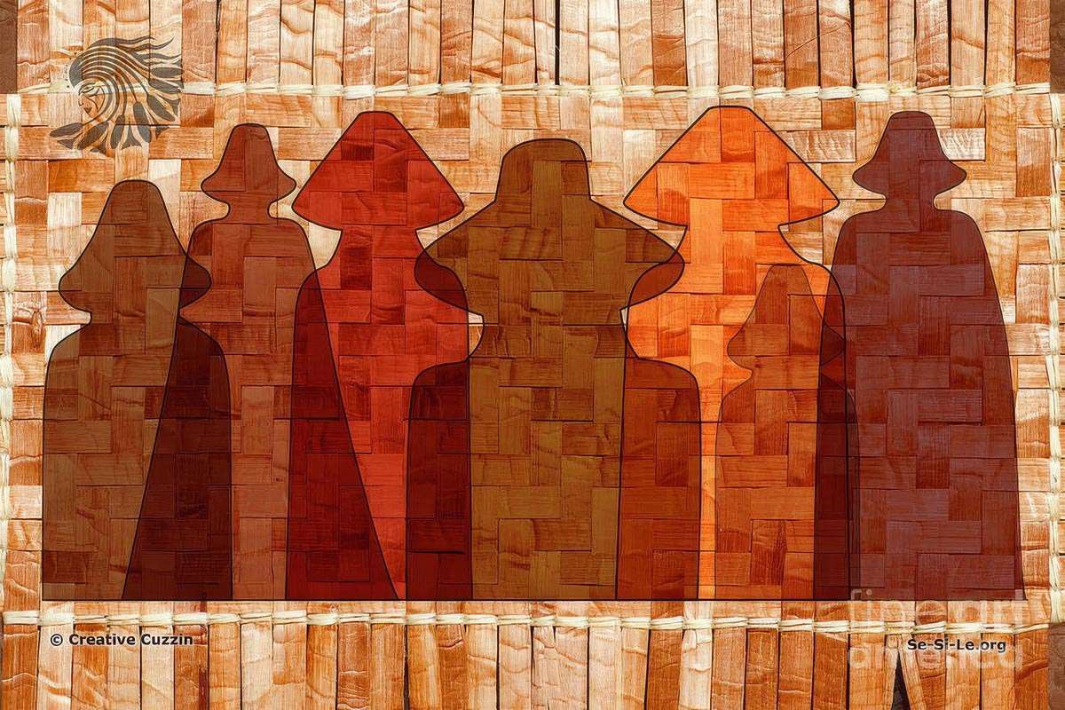 Seven Sisters tapestry by Cyaltsa Finkbonner
