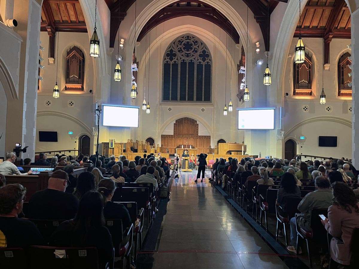 Seven Sisters on the evening of September 21st at St. Andrews Cathedral